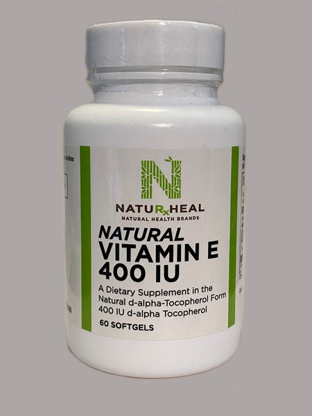 Natural Vitamin E 400 IU 60 Softgels.