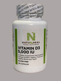 Vitamin D3 5,000 IU  120 Caps.